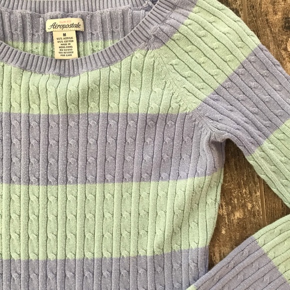 Aeropostale Pullover Cable Knit Sweater - Picture 3 of 5